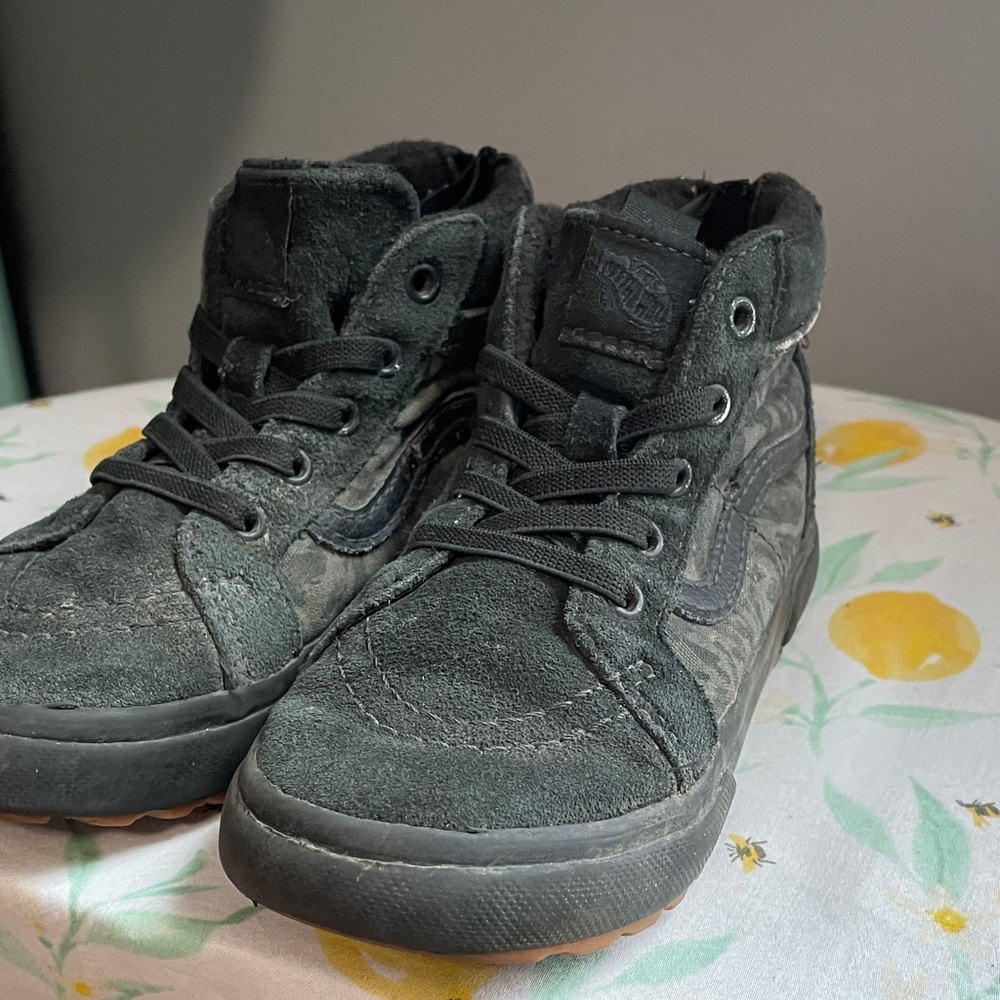 Vans Kids Charcoal High-Top Sneakers